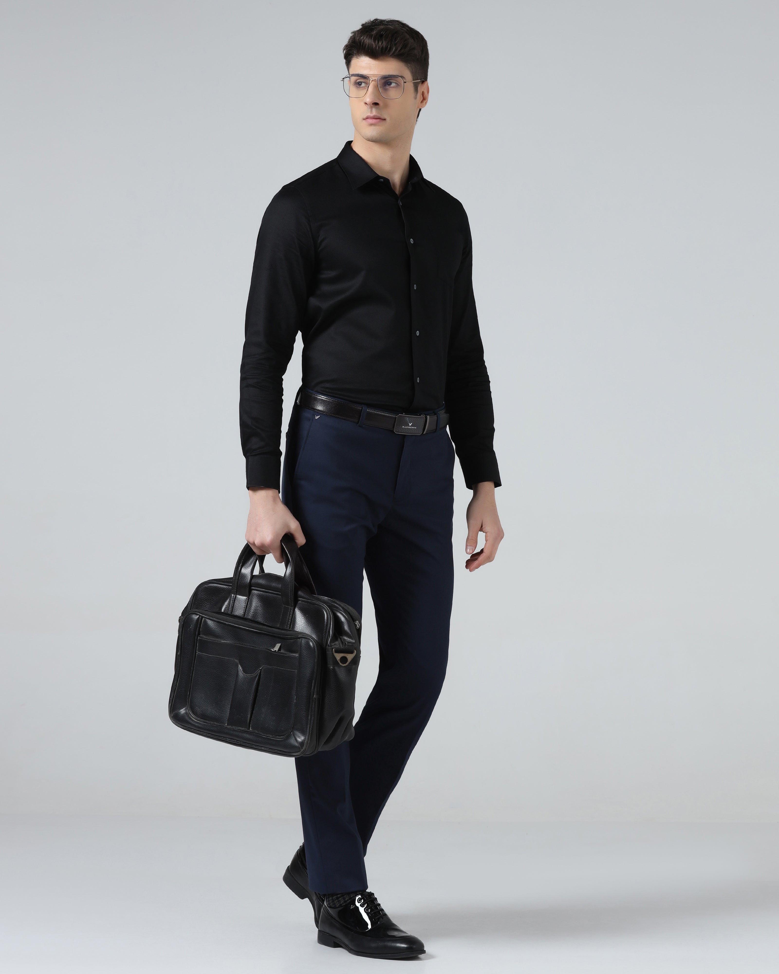 Navy Stripe Trouser