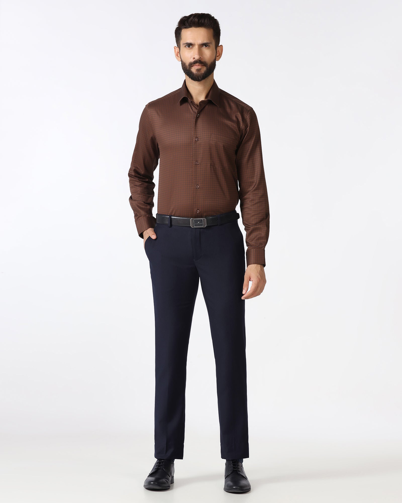 Navy Stripe Trouser - Rockford