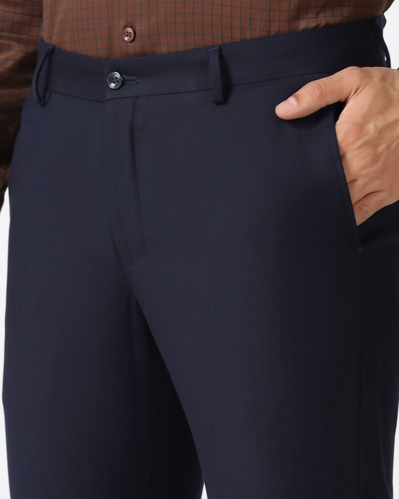 Navy Stripe Trouser - Rockford