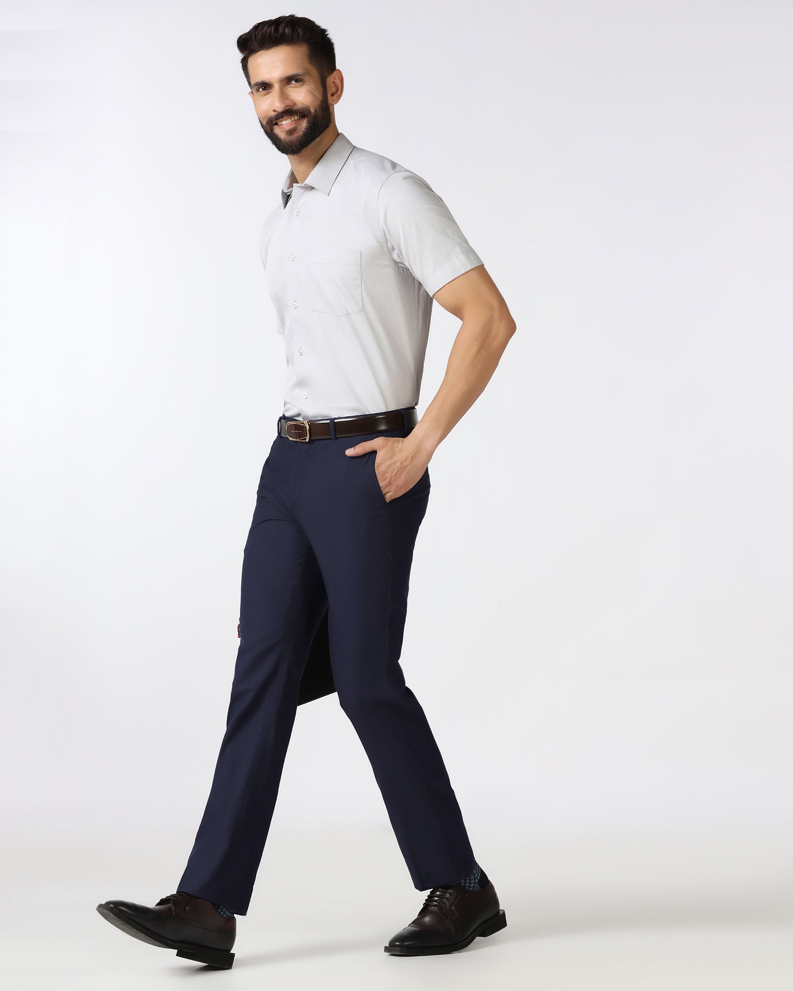 Navy Stripe Trouser - Sula