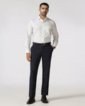Navy Technowaist Solid Trouser - John