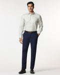 Navy Technowaist Textured Trouser - Smirnoff