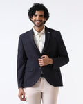 Navy TechPro Solid Blazer - Ron