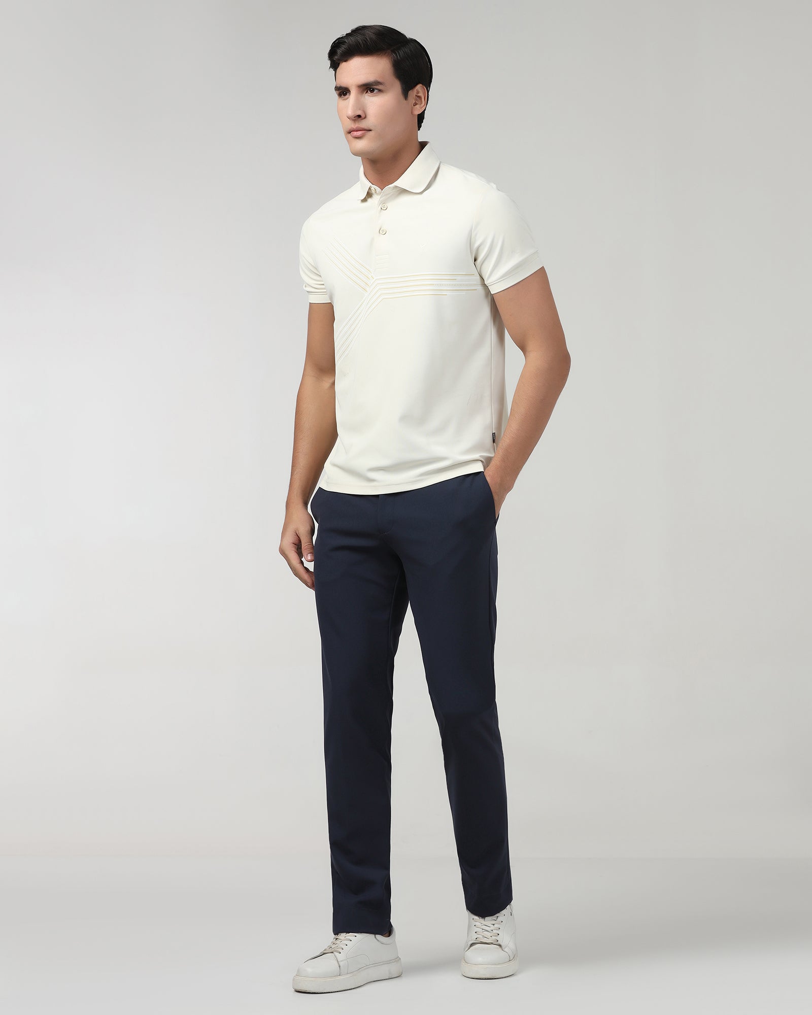 Navy TechPro Solid Trouser - Ashley