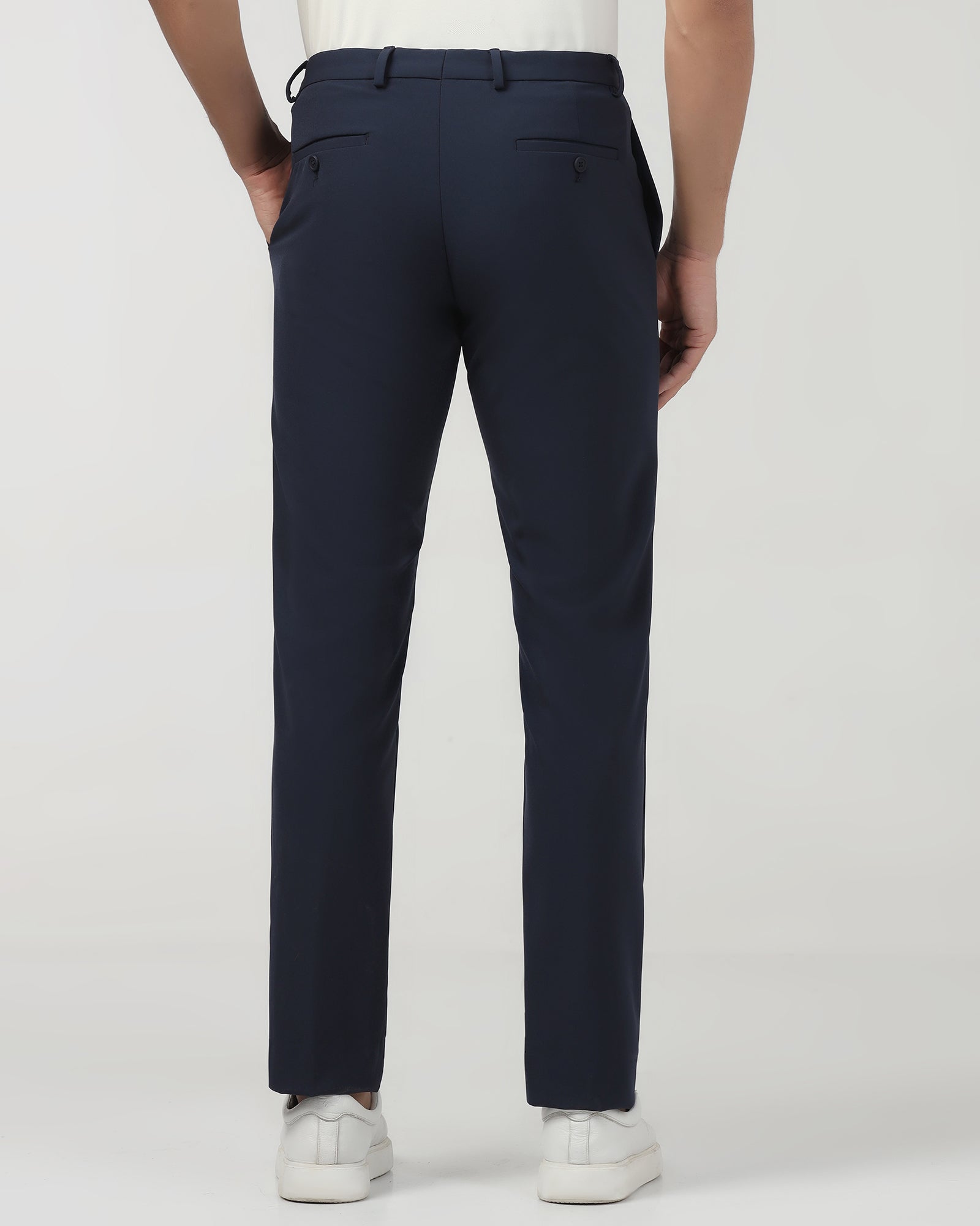 Navy TechPro Solid Trouser - Ashley