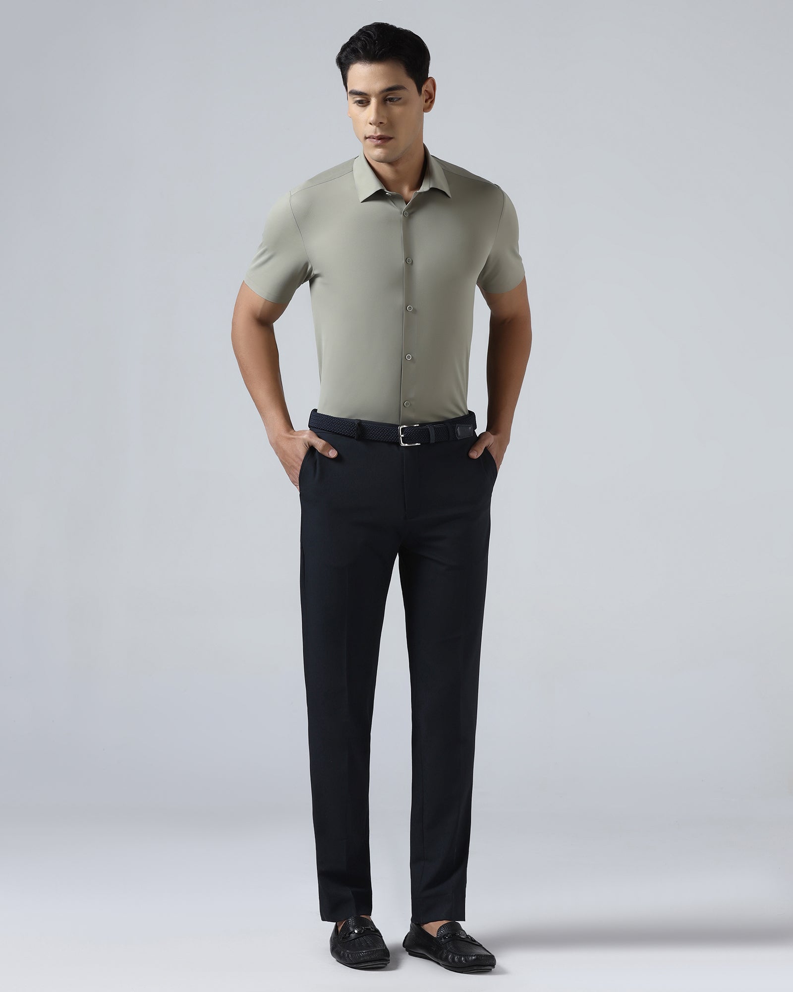 Navy TechPro Solid Trouser - Dean