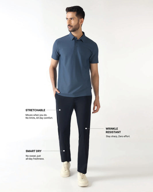 Navy TechPro Solid Trouser - Explorer