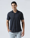 Navy Half Sleeve TechPro Stripe Shirt - Inertia