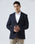 Navy Textured Blazer - Jevlon
