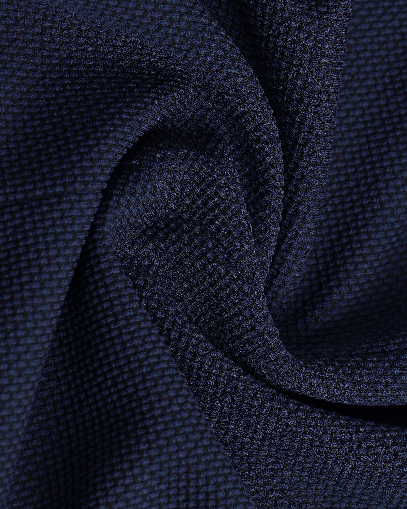 Navy Textured Blazer - Campari