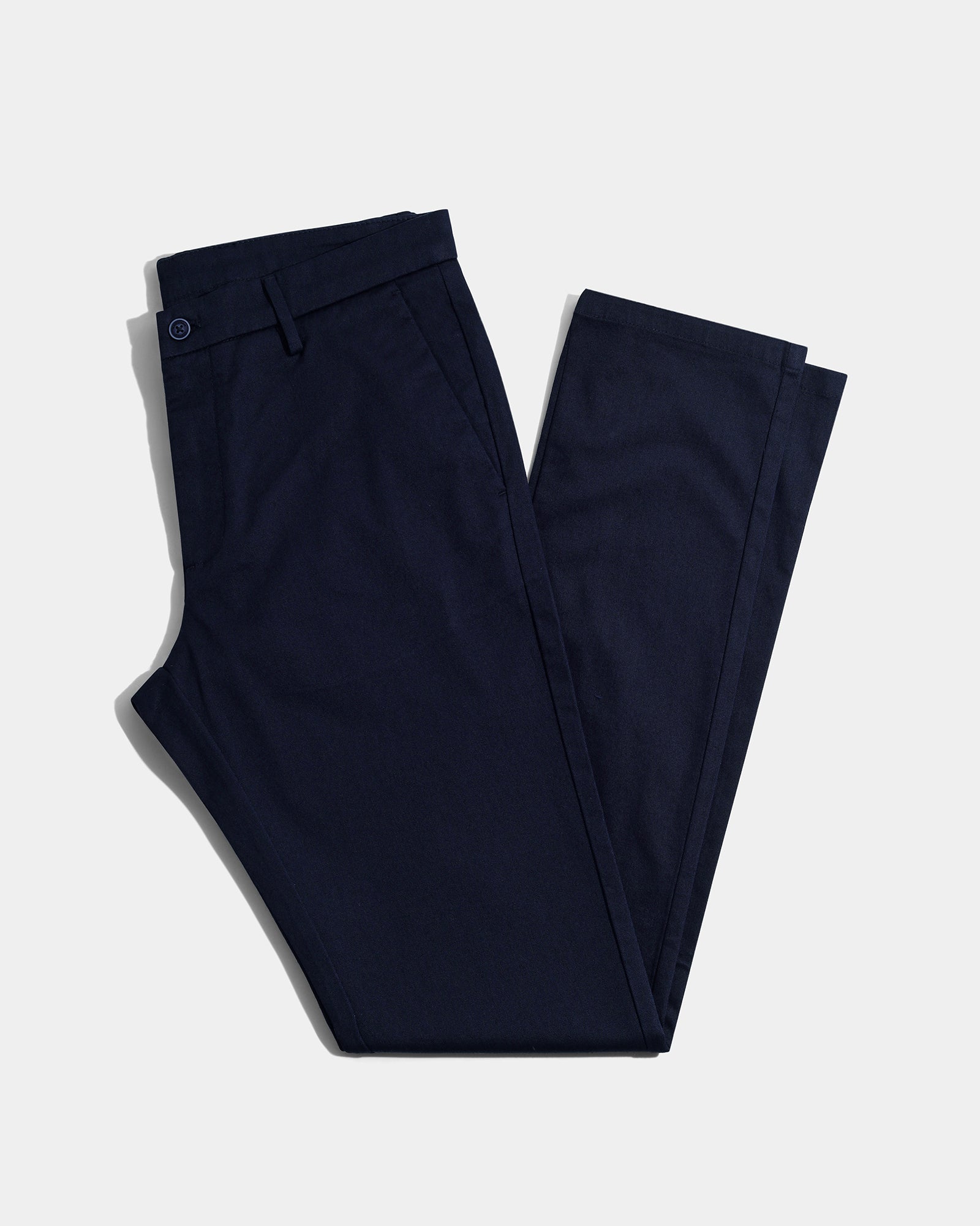 Navy Textured Khakis - Aurea
