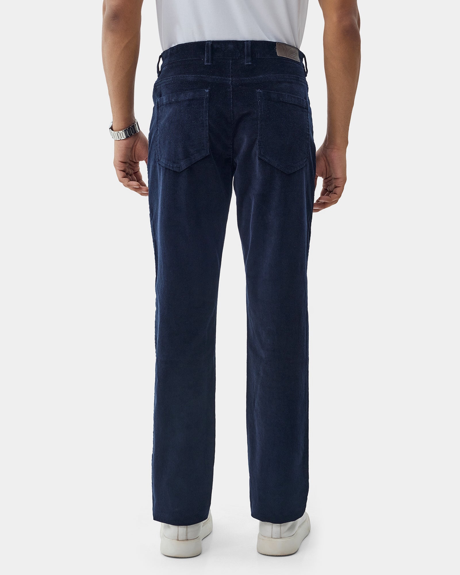 Navy Textured Khakis - Alps
