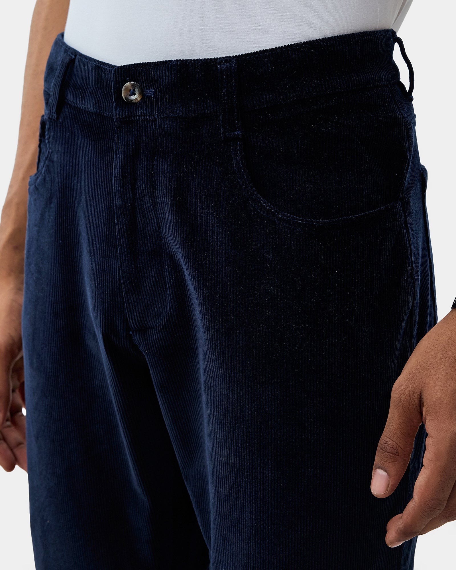 Navy Textured Khakis - Alps