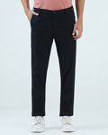 Navy Textured Khakis - Fint
