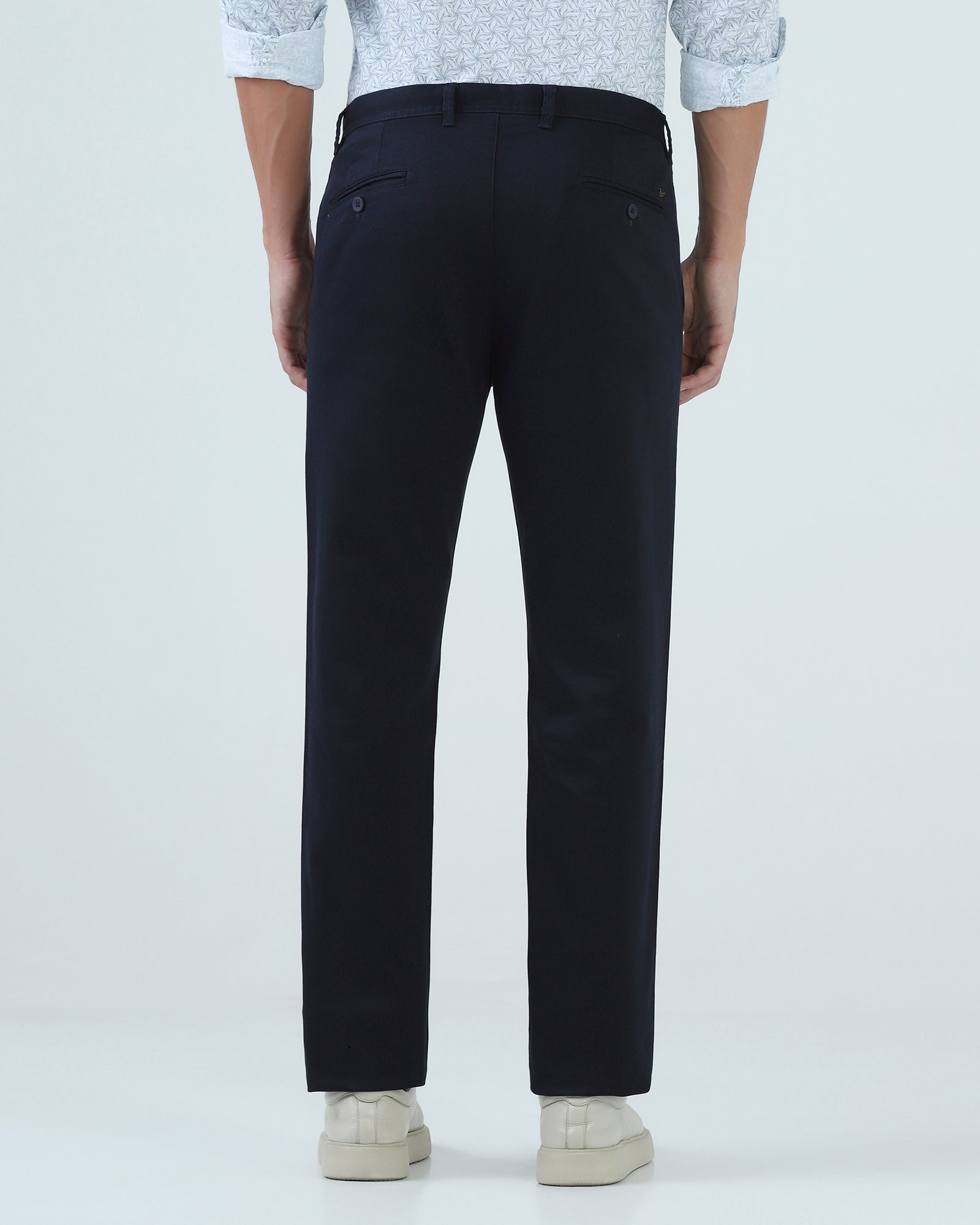Navy Textured Khakis - Kart