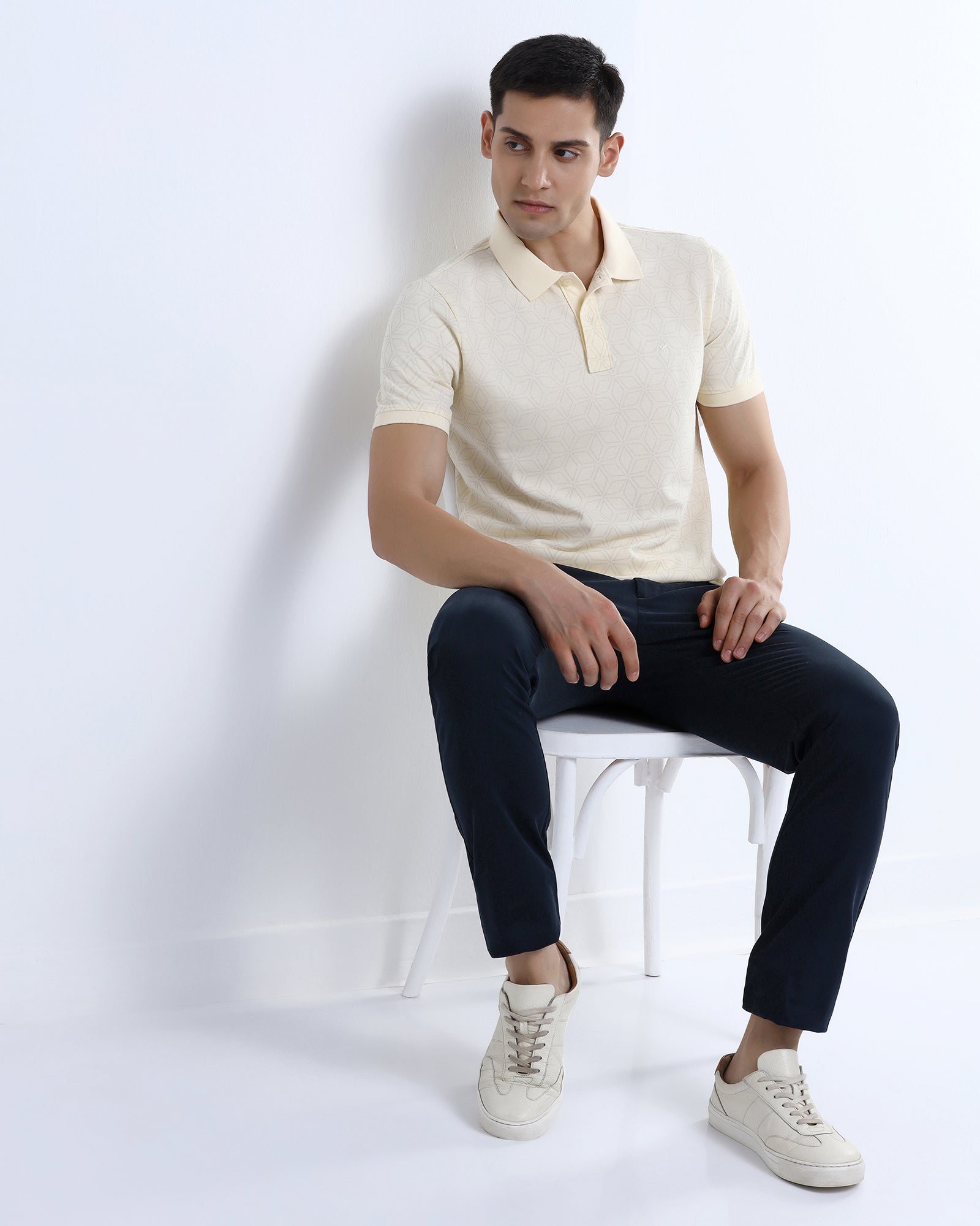 Navy Textured Khakis - Planar