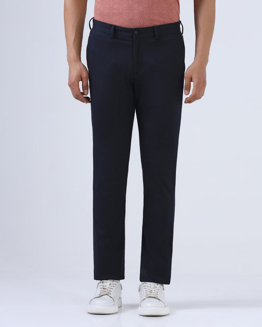 Navy Textured Khakis - Plinth