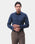 Navy Textured Shirt - Cizok