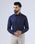 Navy Textured Shirt - Melan
