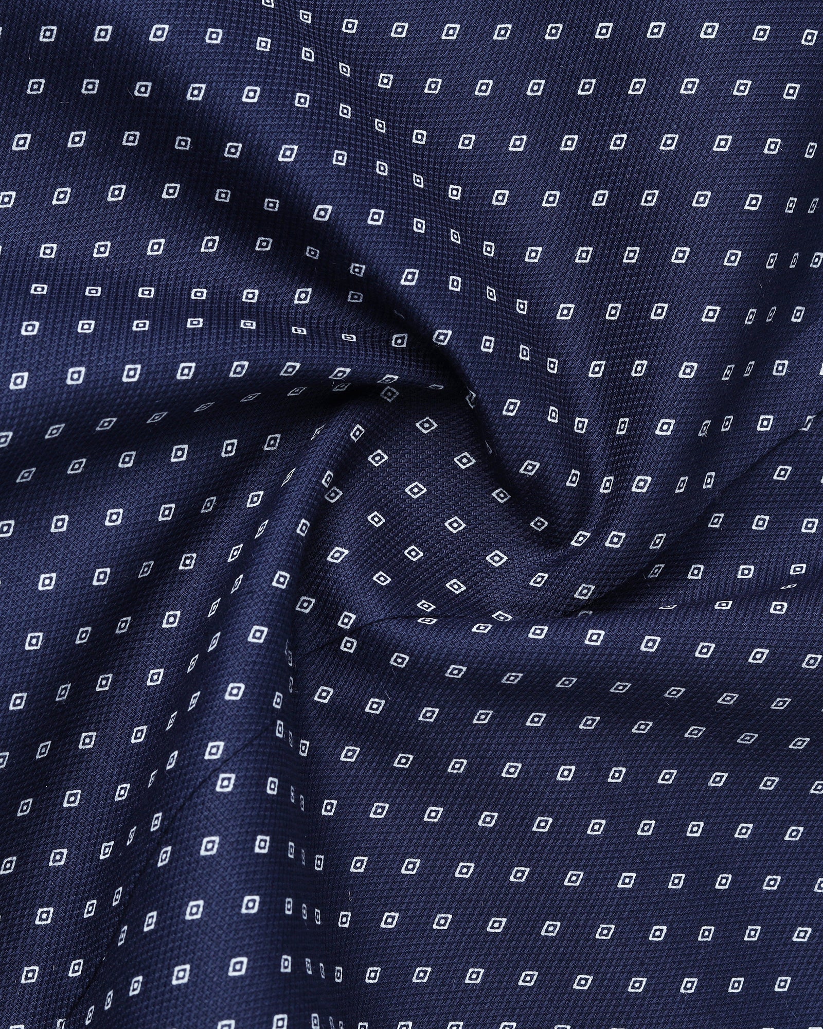 Navy Textured Shirt - Melan