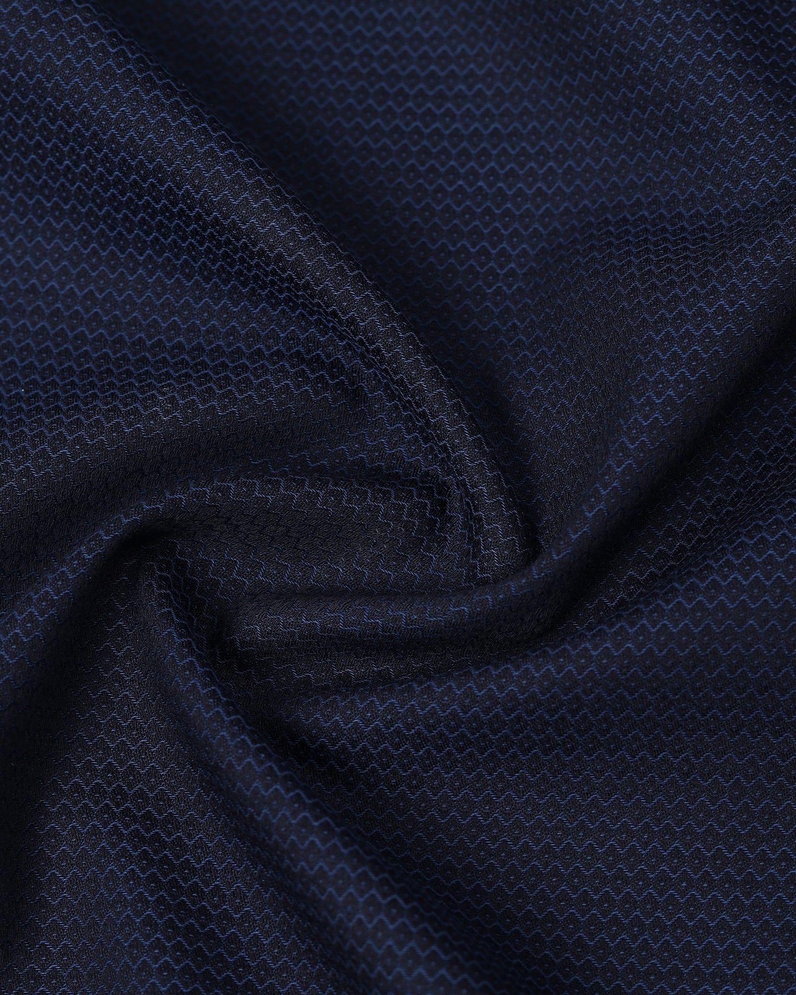 Navy Textured Shirt - Robin