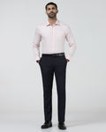 Navy Textured Trouser