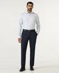 Navy Textured Trouser - Chivas