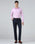 Navy Textured Trouser