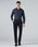 Navy Textured Trouser