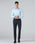 Navy Textured Trouser