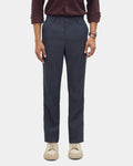 Navy Textured Trouser - Edox