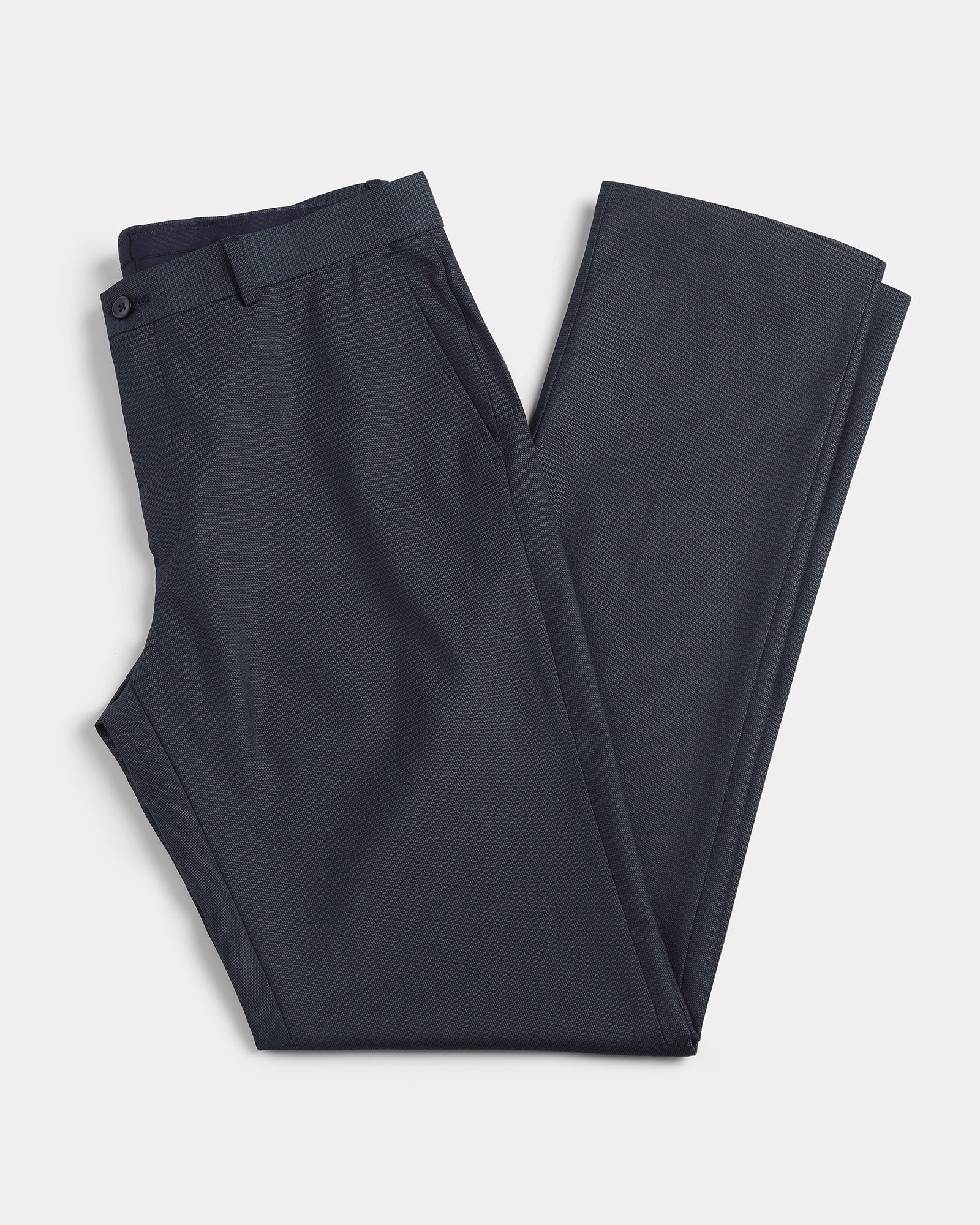 Navy Textured Trouser - Edox