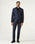 Navy Three Piece Textured Suit - Jiver