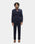 Navy Three Piece Textured Suit - Tristan
