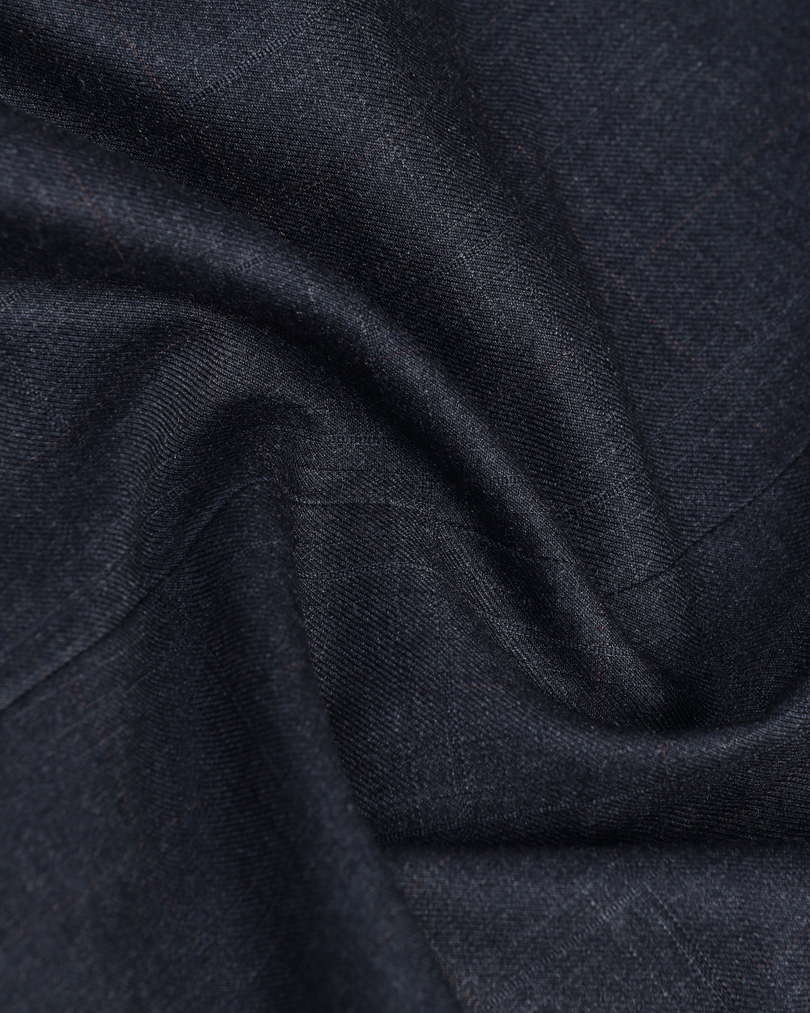 Navy Two Piece Check Suit - Donet