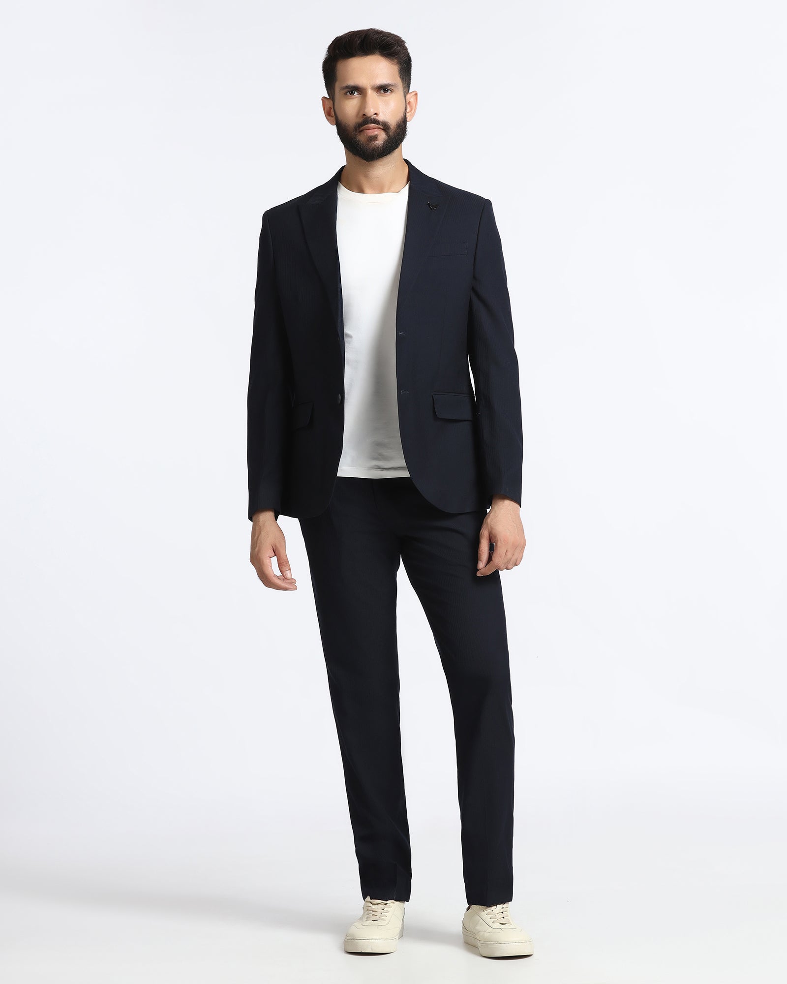 Navy Two Piece Stripe Suit - Jime