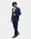 Navy Two Piece Textured Suit - Heckle