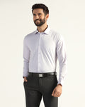 Non Iron Formal Lavender Textured Shirt - Wren