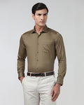 Ochre Non Iron Solid Shirt - Sylvia