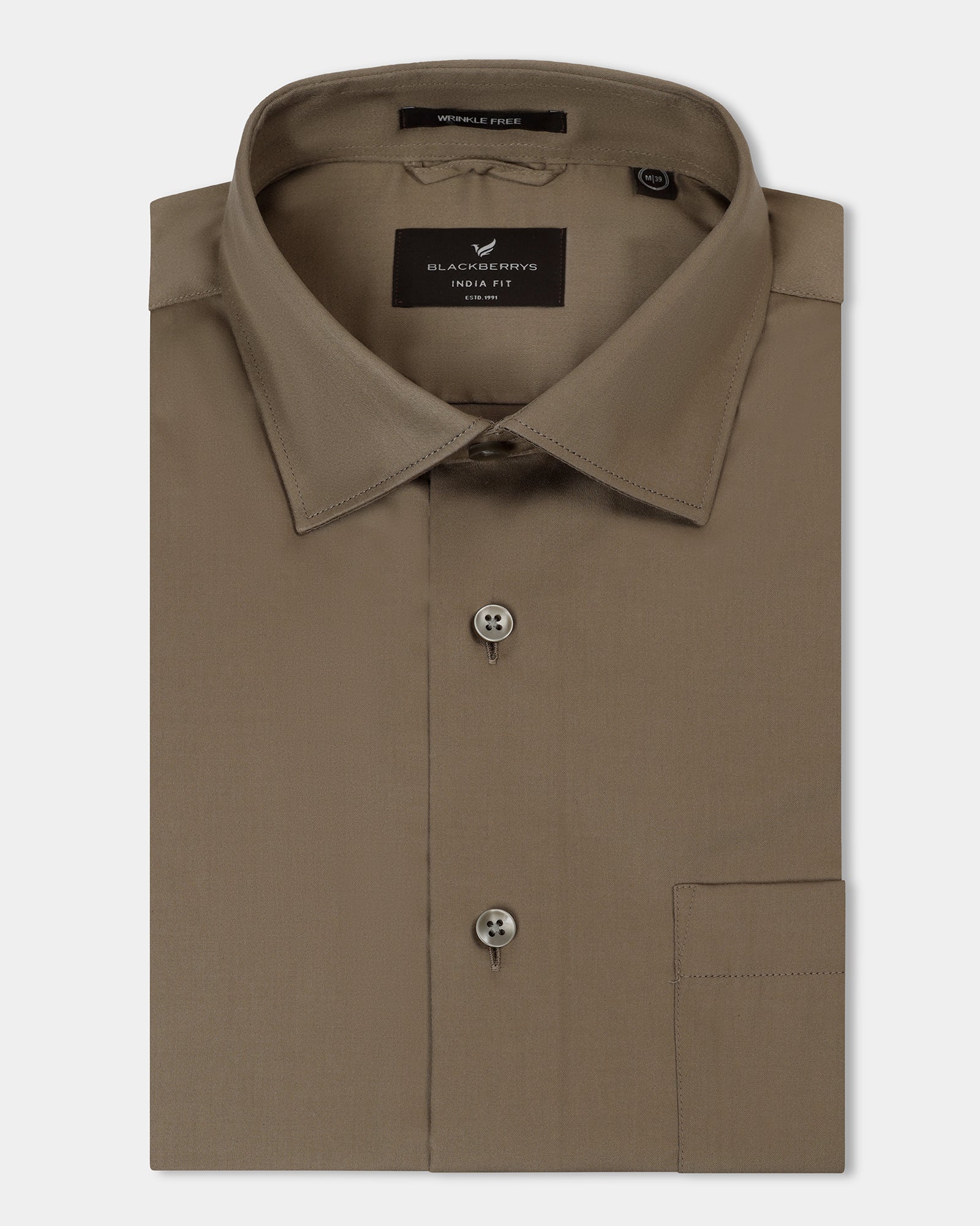 Ochre Non Iron Solid Shirt - Sylvia