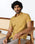 Ochre Half Sleeve Solid Shirt - Axar