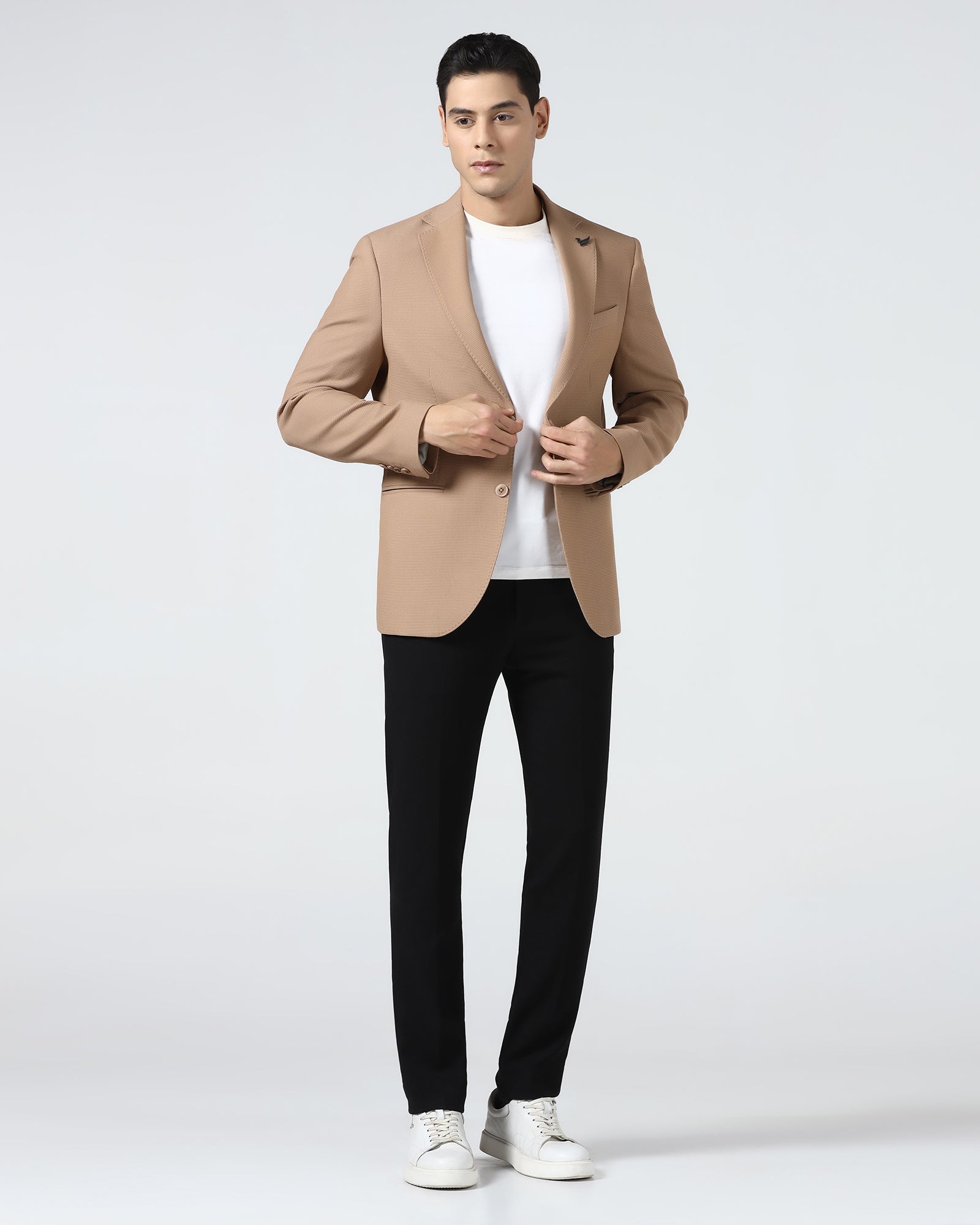 Ochre Textured Blazer - Nico