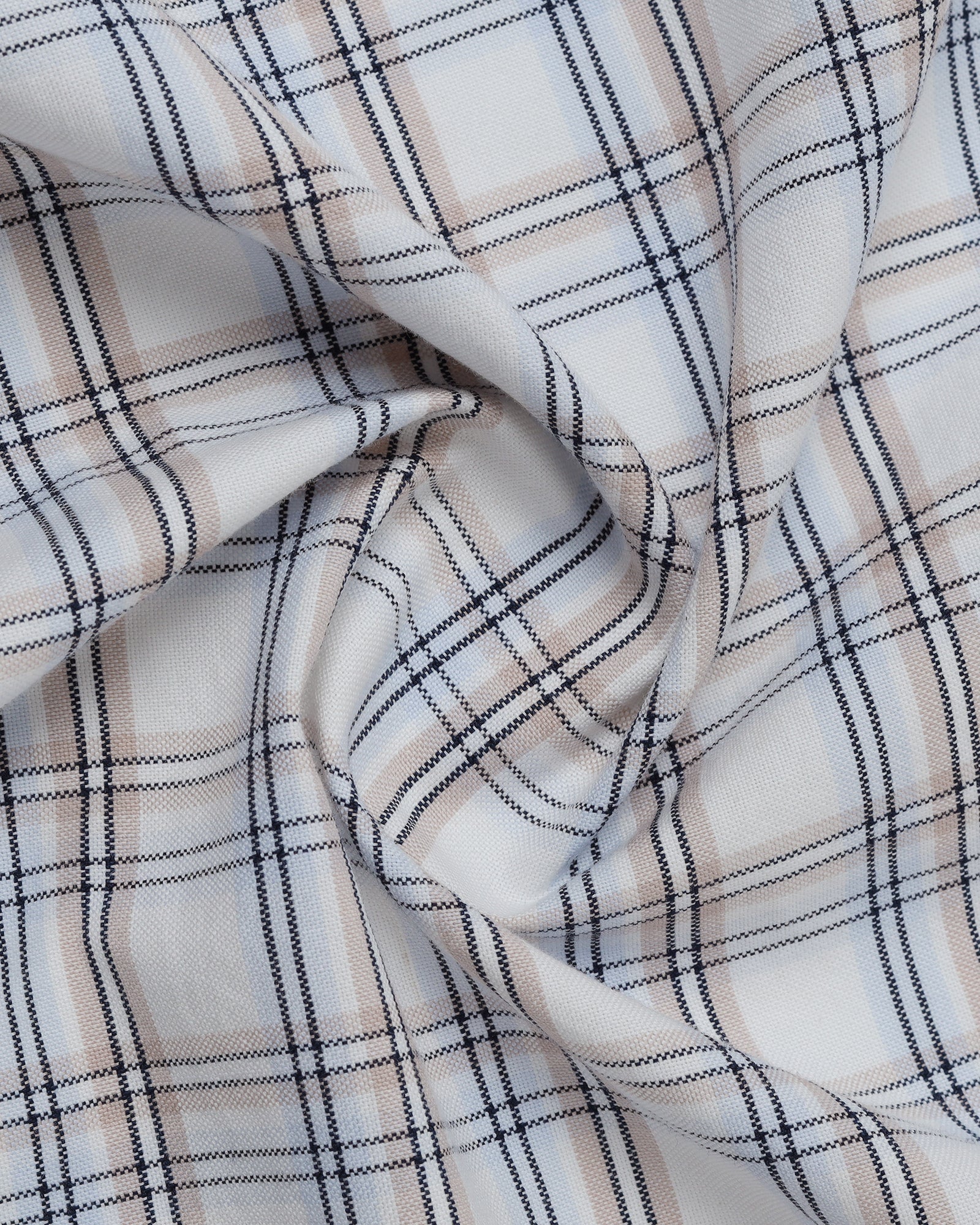 Off White Check Shirt - Valento