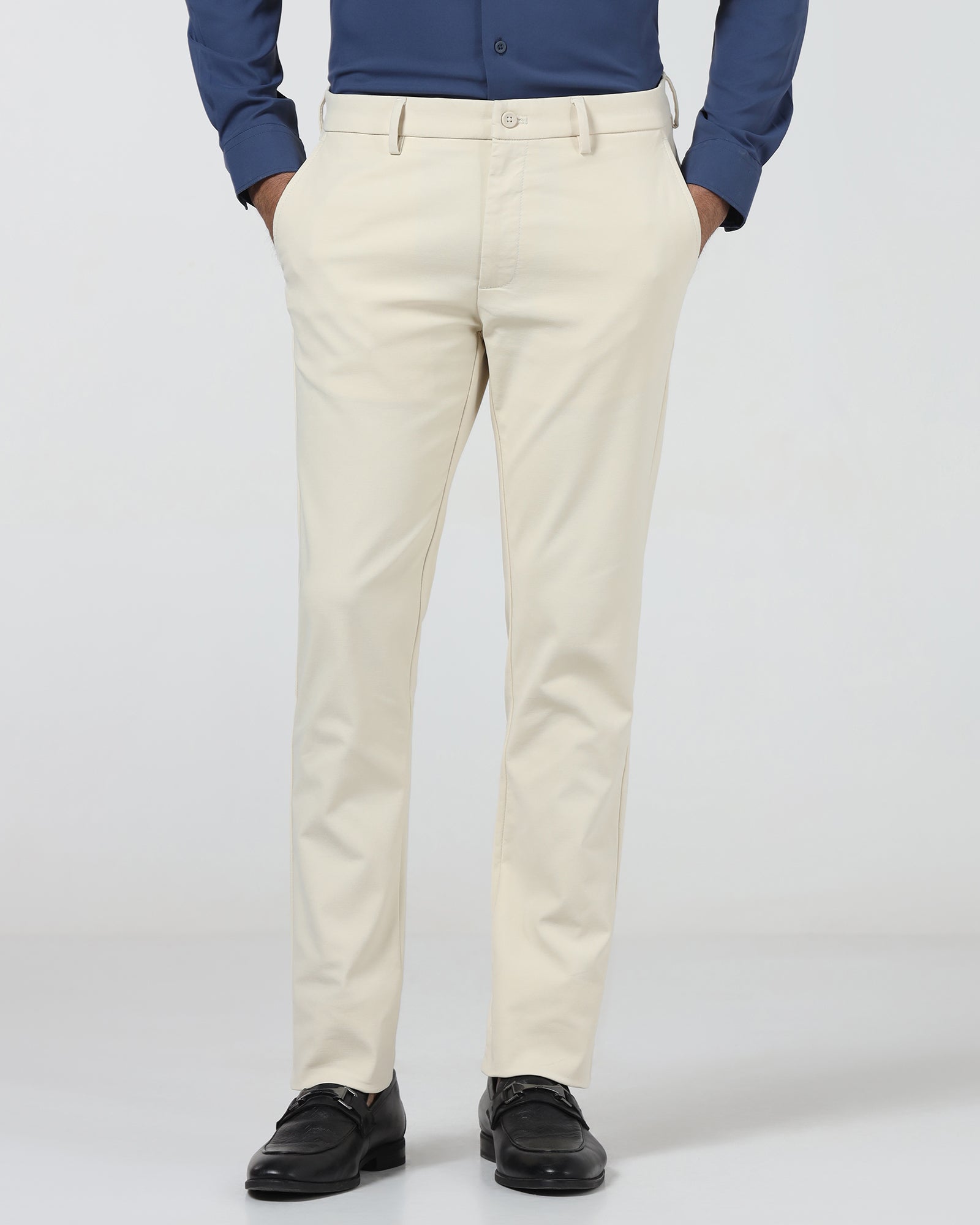 Off White TechPro Textured Khakis - Pando