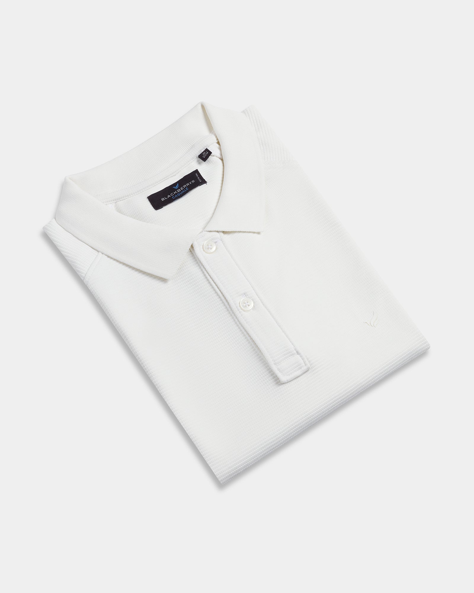 Off White Textured Polo - Jesper