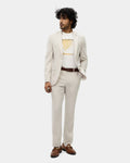 Off White Two Piece Textured Suit - Heckle