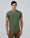 Olive Green Crew Neck Solid T-Shirt - Rising