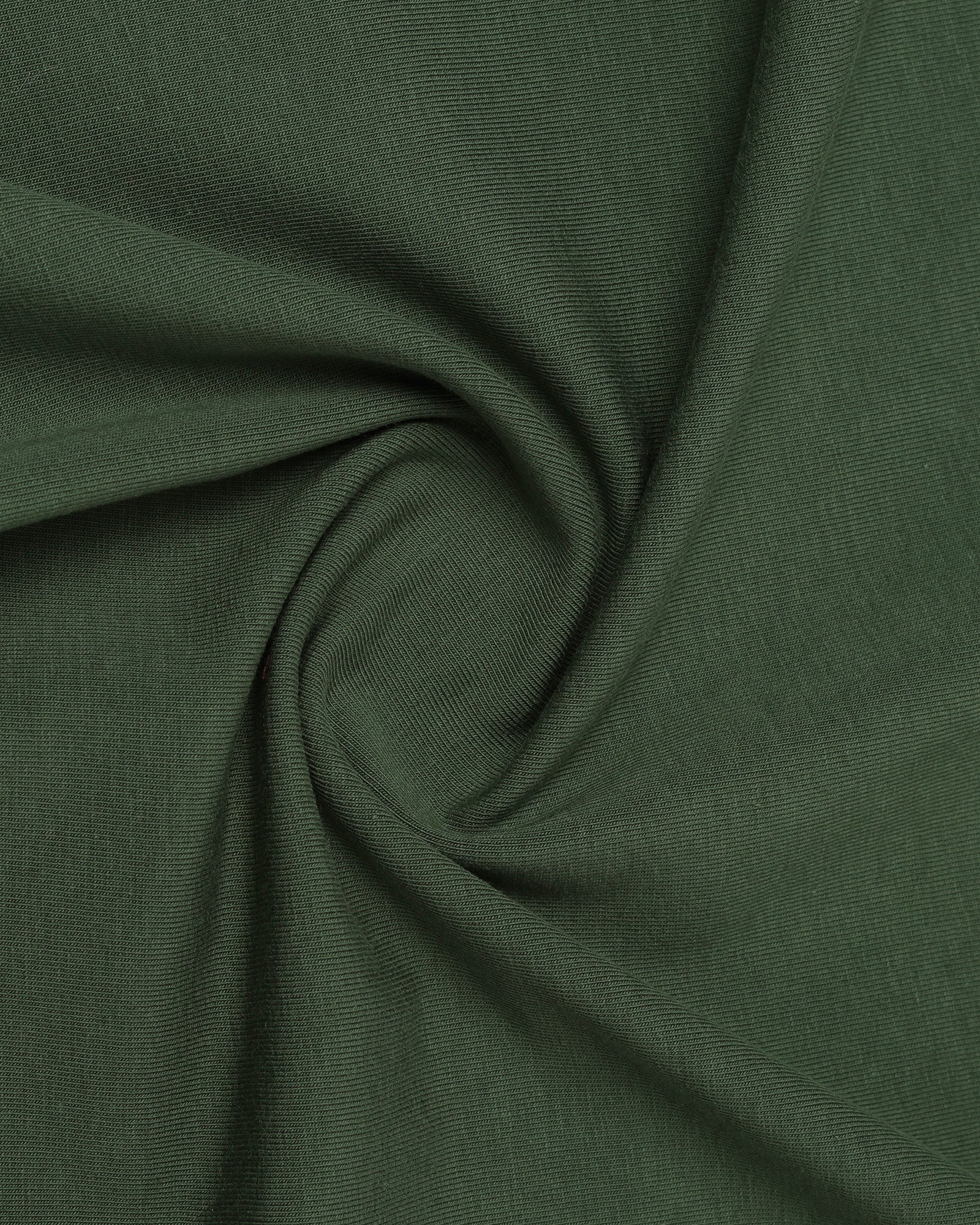 Olive Green Crew Neck Solid T-Shirt - Rising