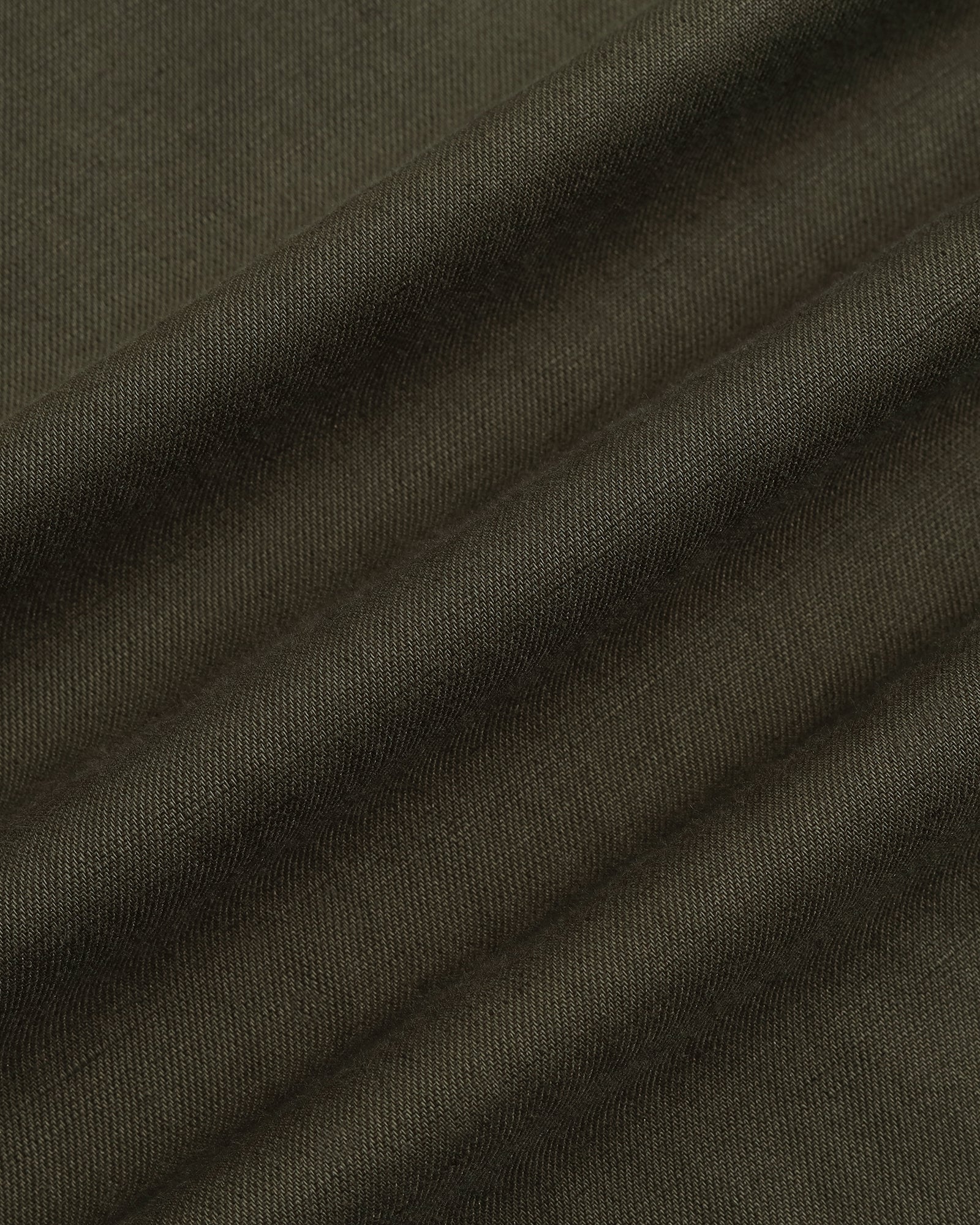 Olive Linen Solid Khaki - Hazel