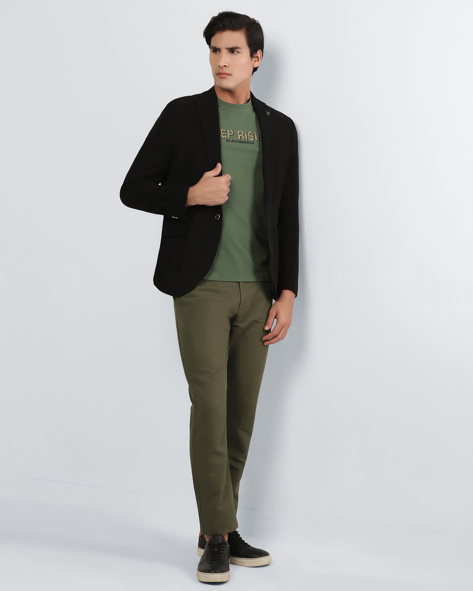 Olive Linen Solid Khaki - Hazel